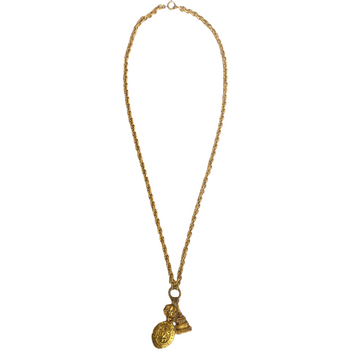Chanel  chain long necklace with pendants  - 1990s