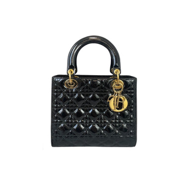 Medium Lady Dior New 1:1 Repl Black GHW