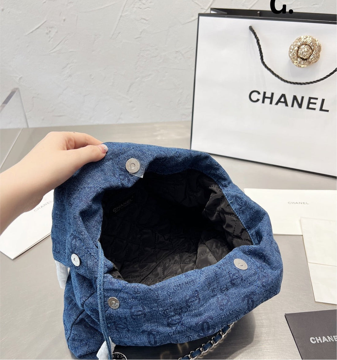 New  Chanel jean woman shoulder handbag