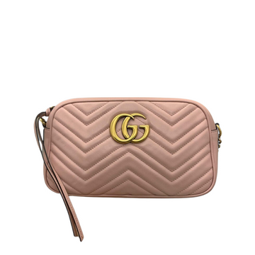 Gucci Small Marmont Camera Pink GHW