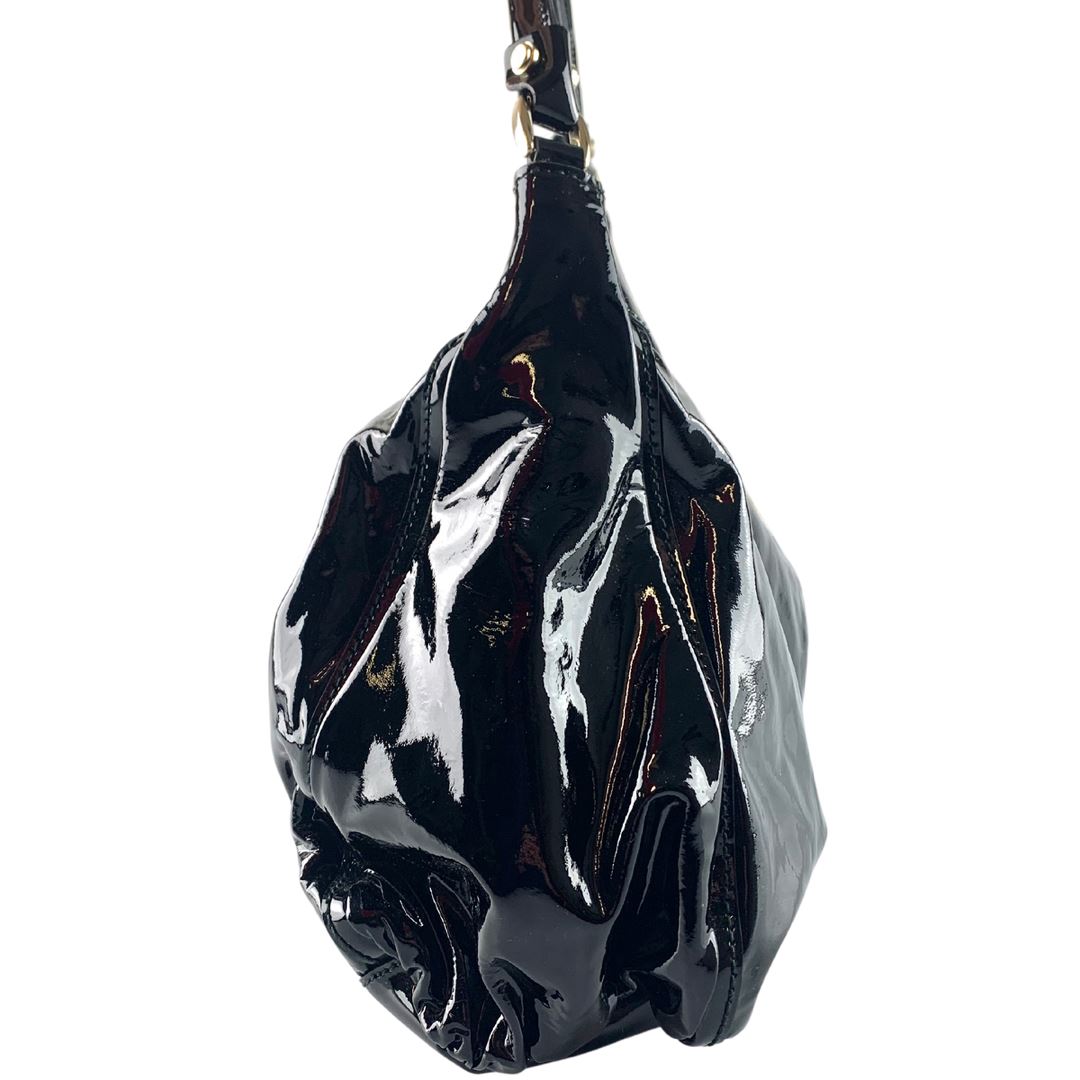 Gucci Black  D Ring Hobo