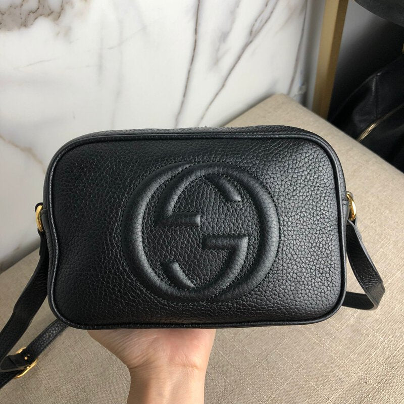 Gucci Soho small leather disco bag in black