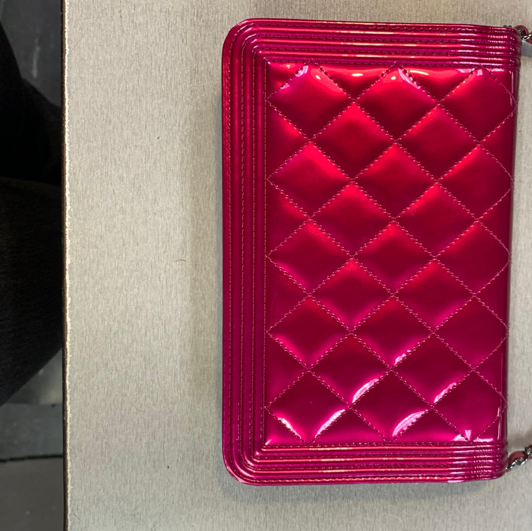 Chanel  Leather Boy Flap Small Bag