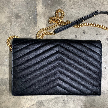 Saint Laurent Medium Monogram Chain Wallet