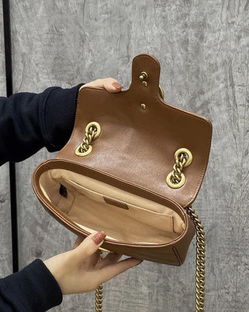Gucci Marmont Small MatelassÃ© Shoulder Bag