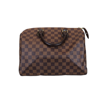 Louis-Vuitton Damier Ebene Speedy 30 Brown GHW