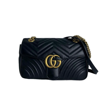 Gucci GG Marmont Small Matelassé Black GHW