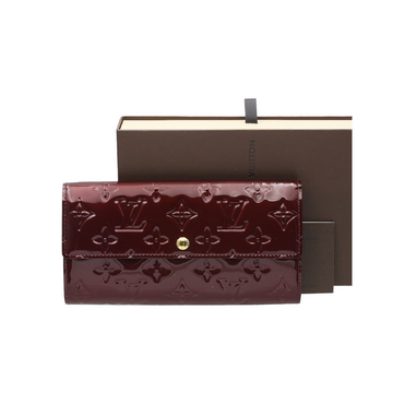 Louis-Vuitton Sarah Wallet Purple Vernis
