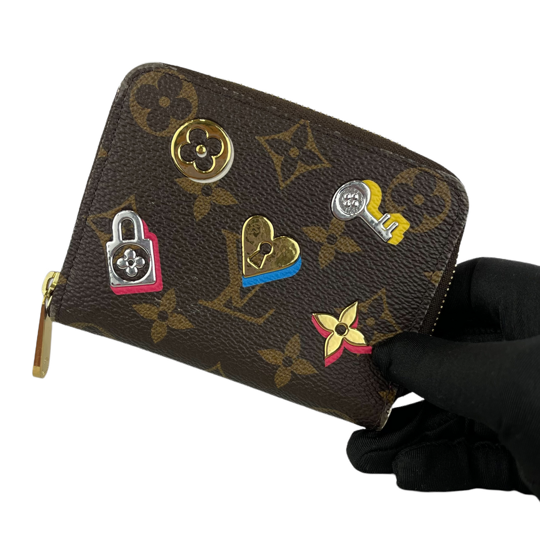 Louis-Vuitton Love Lock Zippie Coin Wallet