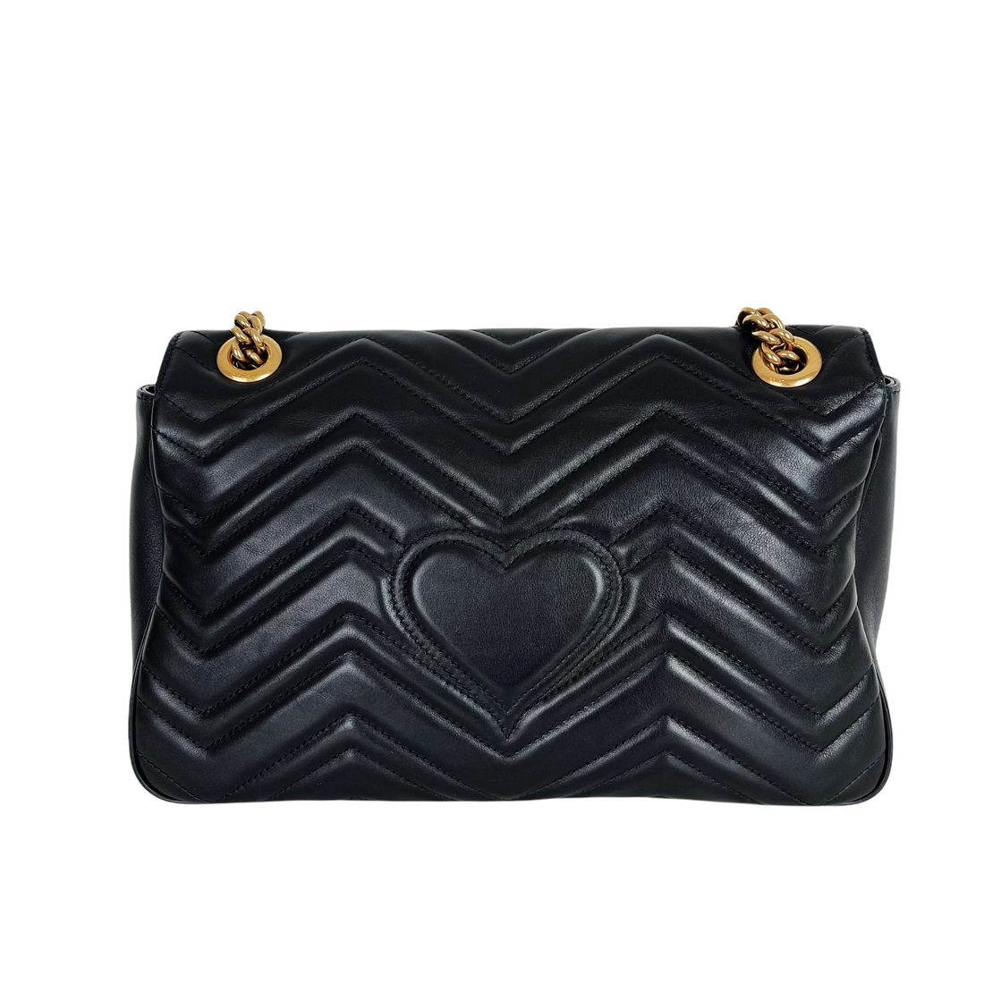 Gucci GG Marmont Black CalBNkin Medium GHW