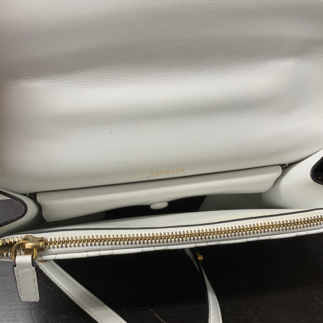 Versace Virtus Quilted Shoulder Bag