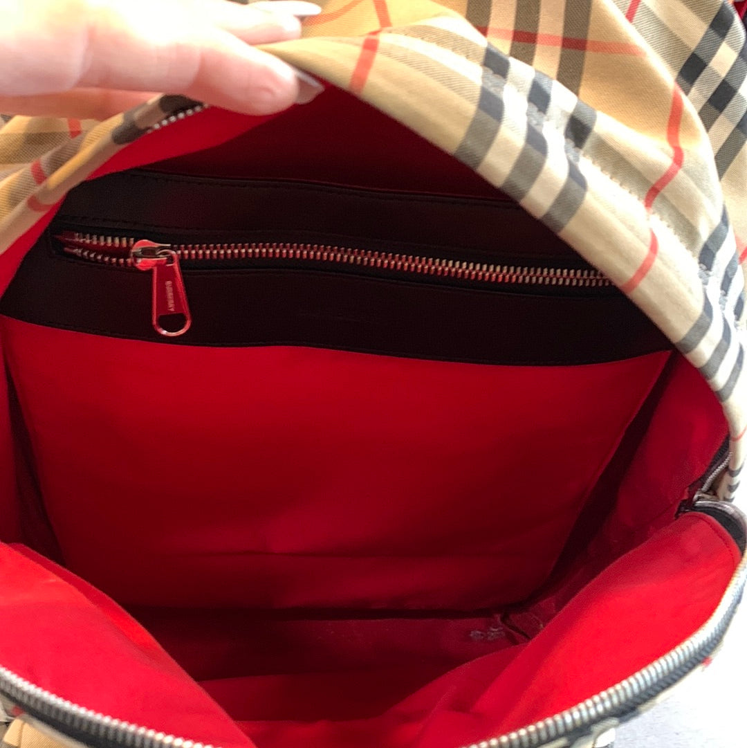 Burberry  Style Nova Check Backpack