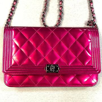 Chanel  Leather Boy Flap Small Bag