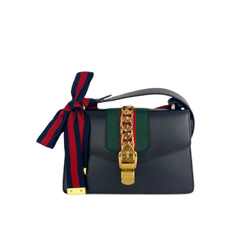 Gucci Sylvie Small Leather Black GHW