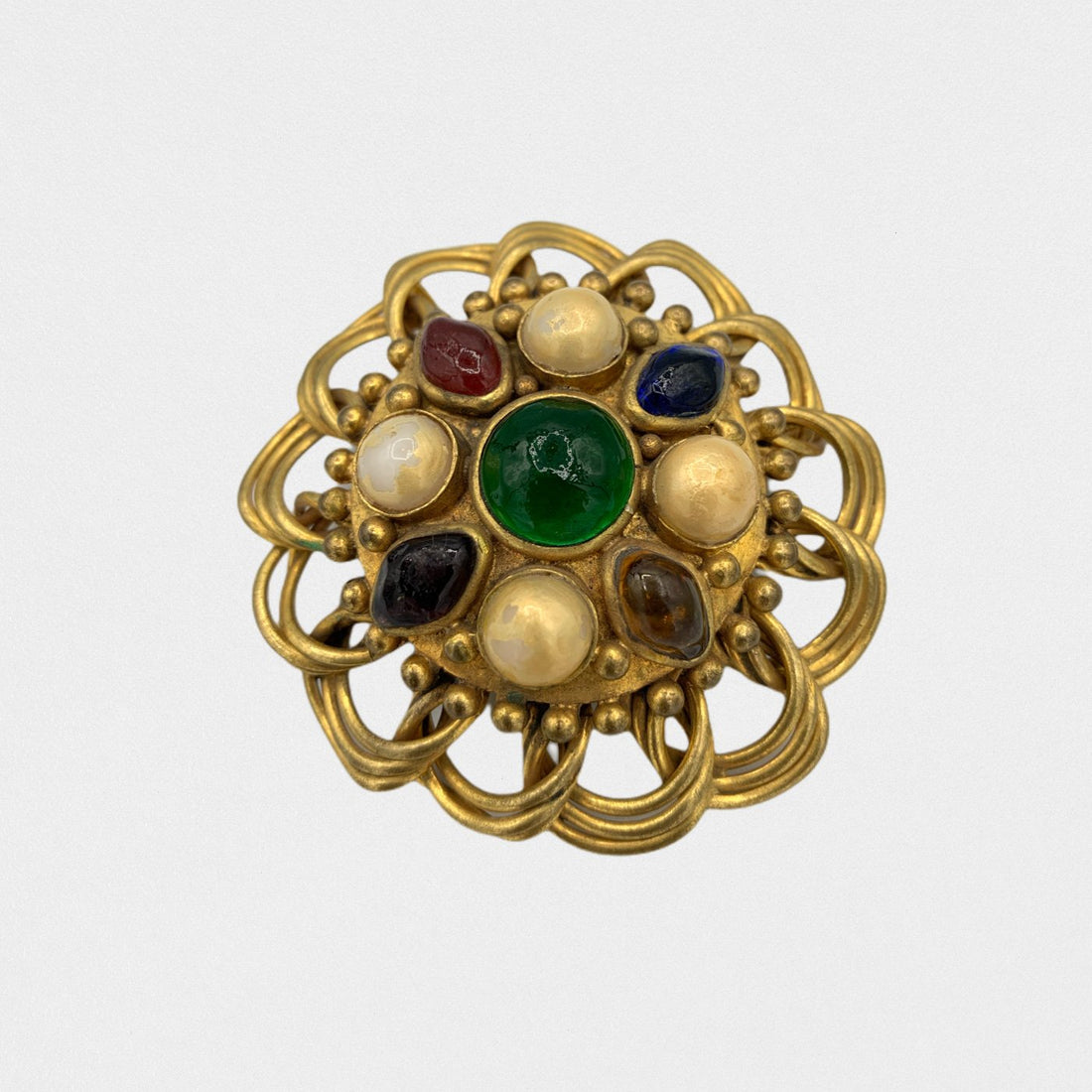 Chanel Gripoix  brooch - 1980s