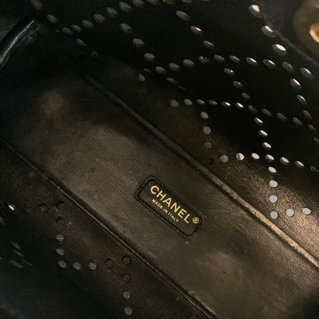 Chanel Perforated  Leather Tote Bag