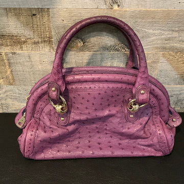 Celine Ostrich Leather Handbag