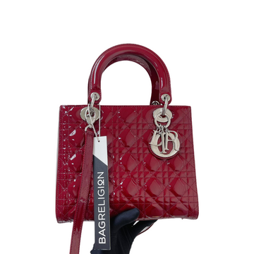 Cannage Lady Dior Medium in New 1:1 Repl Red with SHW