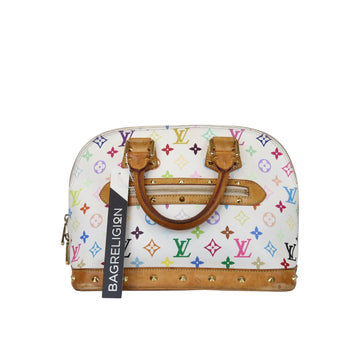Louis-Vuitton Monogram Multicolor Alma PM White GHW