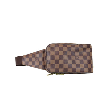 Louis-Vuitton Damier Ebene Geronimos Waist fanny Black GHW