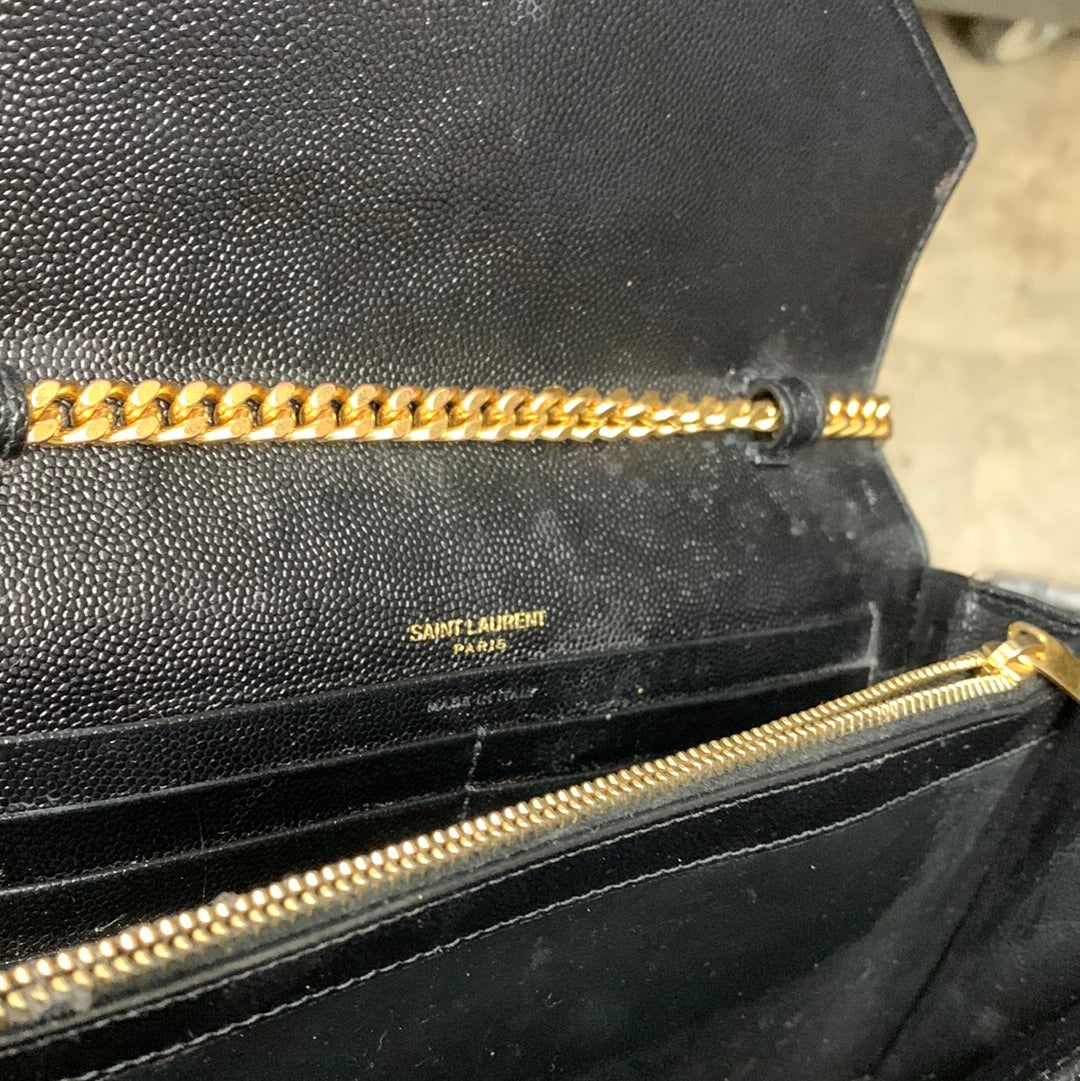 Saint Laurent Medium Monogram Chain Wallet