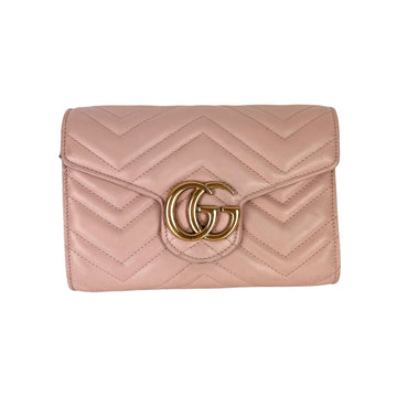 Gucci Marmont Pink WOC with GHW