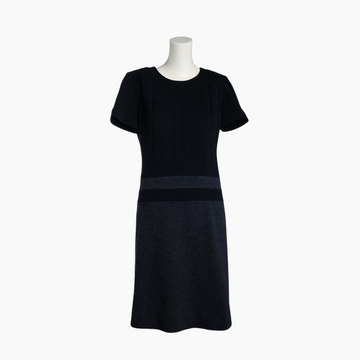 Chanel dress in black and anthracite gray wool - M - 2000s