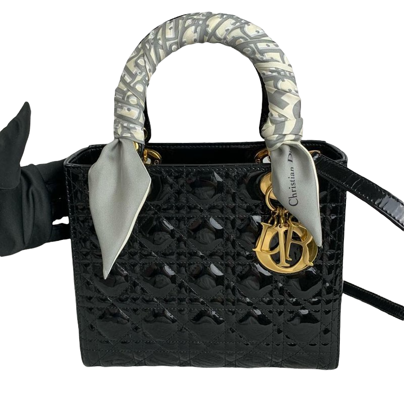 Lady Dior Medium New 1:1 Repl Black GHW