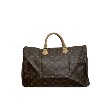 Louis-Vuitton Monogram Speedy 40 Coated Canvas Brown GHW