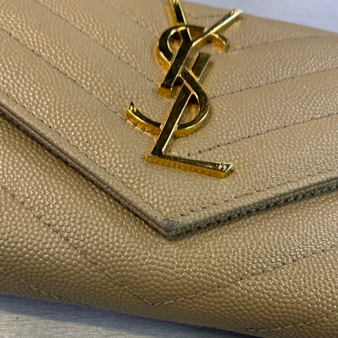 Saint Laurent Cassandre Matelasse Wallet