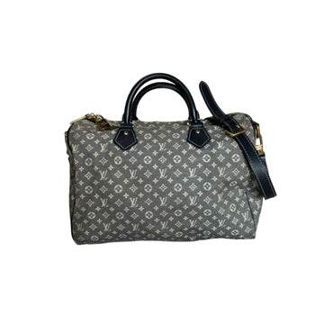 Louis-Vuitton Monogram Speedy Bandouliere 30 Blue