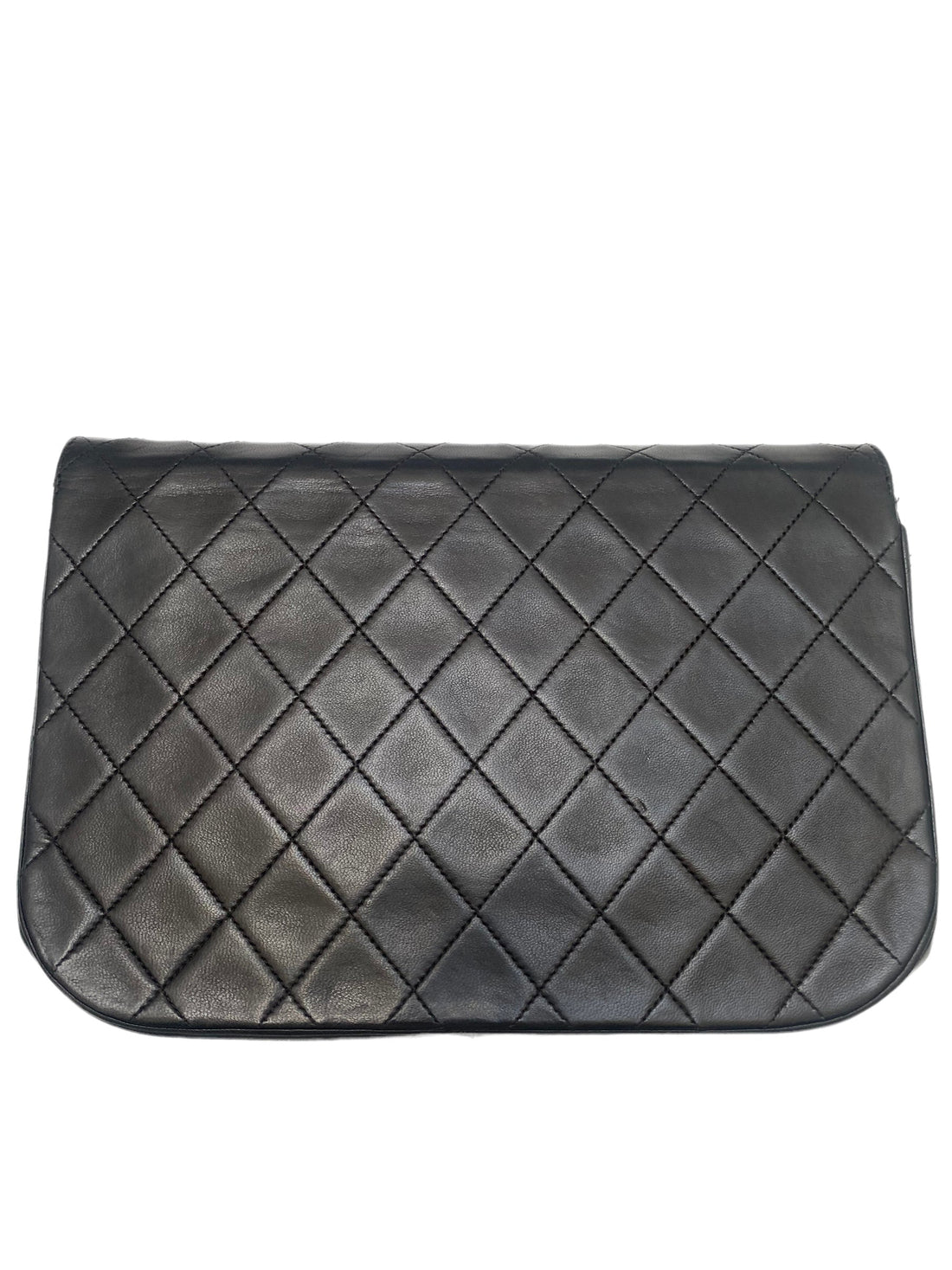 Chanel  dark blue quilted flap bag