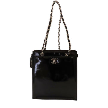 Chanel  Leather Shoulder Bag Black