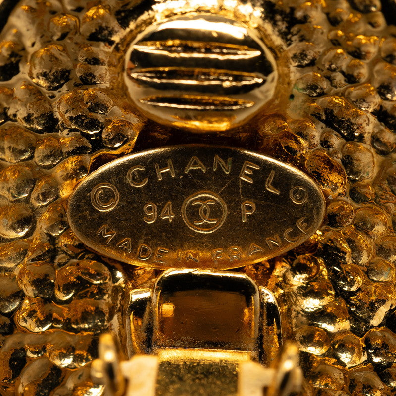 Chanel  Coco Mark Earrings Gold Plated
