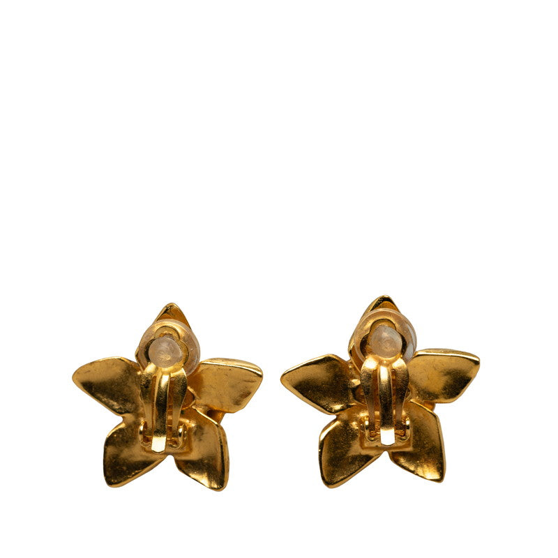Chanel  Coco Mark Flower Motif Clip-On Earrings