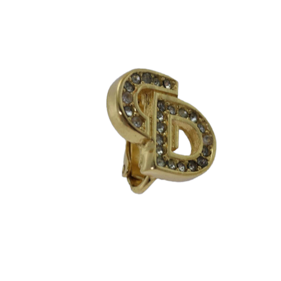 CHRISTIAN Top quality Dior Earring metal Gold Auth kk263