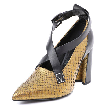 Louis Vuitton Bicolor Gamble Diva Python Pump 39