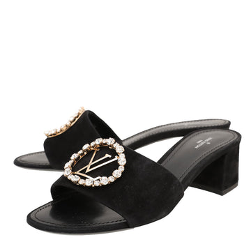 Louis Vuitton Black Madeleine Mule 39