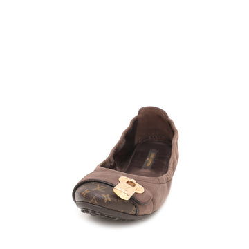 Louis Vuitton Brown Monogram Iridescent Lucky Ballerina Flats 35