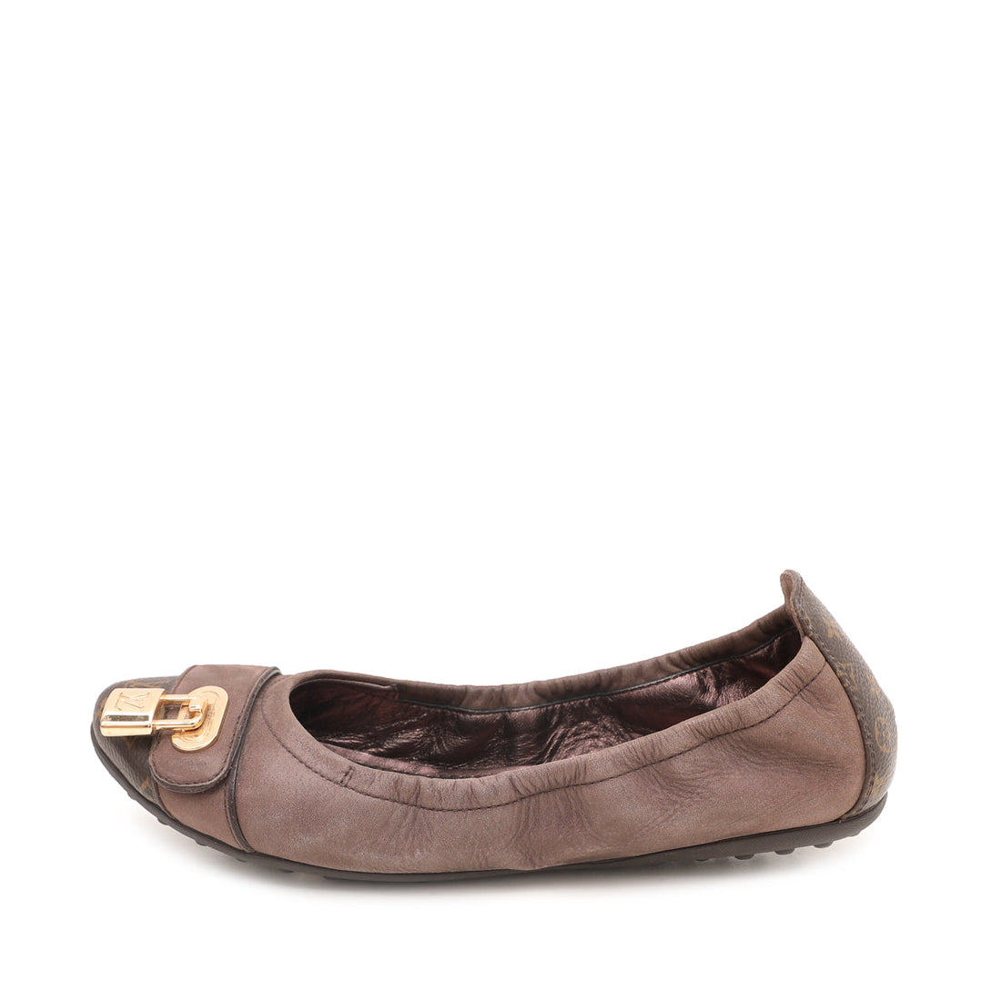 Louis Vuitton Brown Monogram Iridescent Lucky Ballerina Flats 35