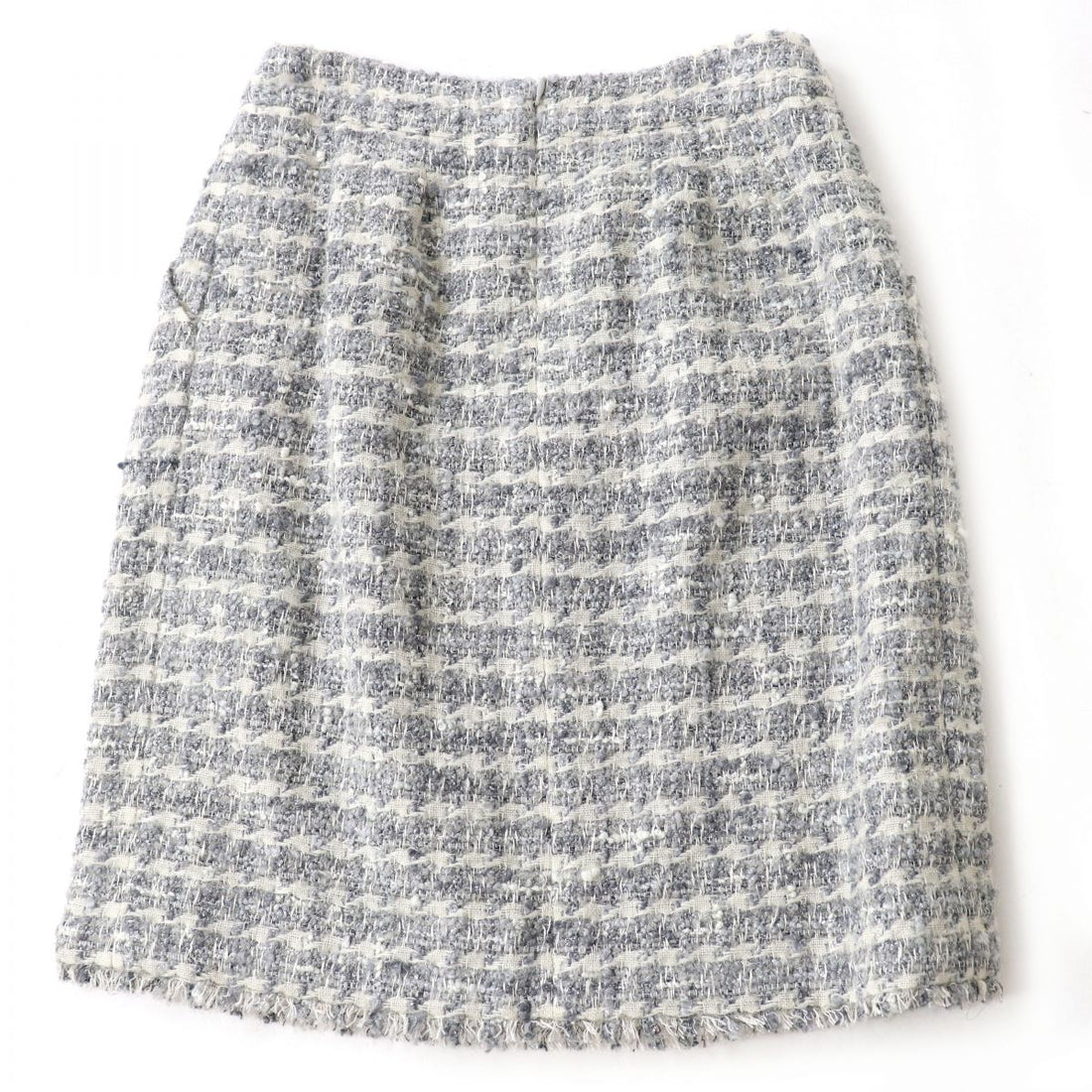Top Quality Chanel Tweed Tight Skirt with COCO Mark Plate