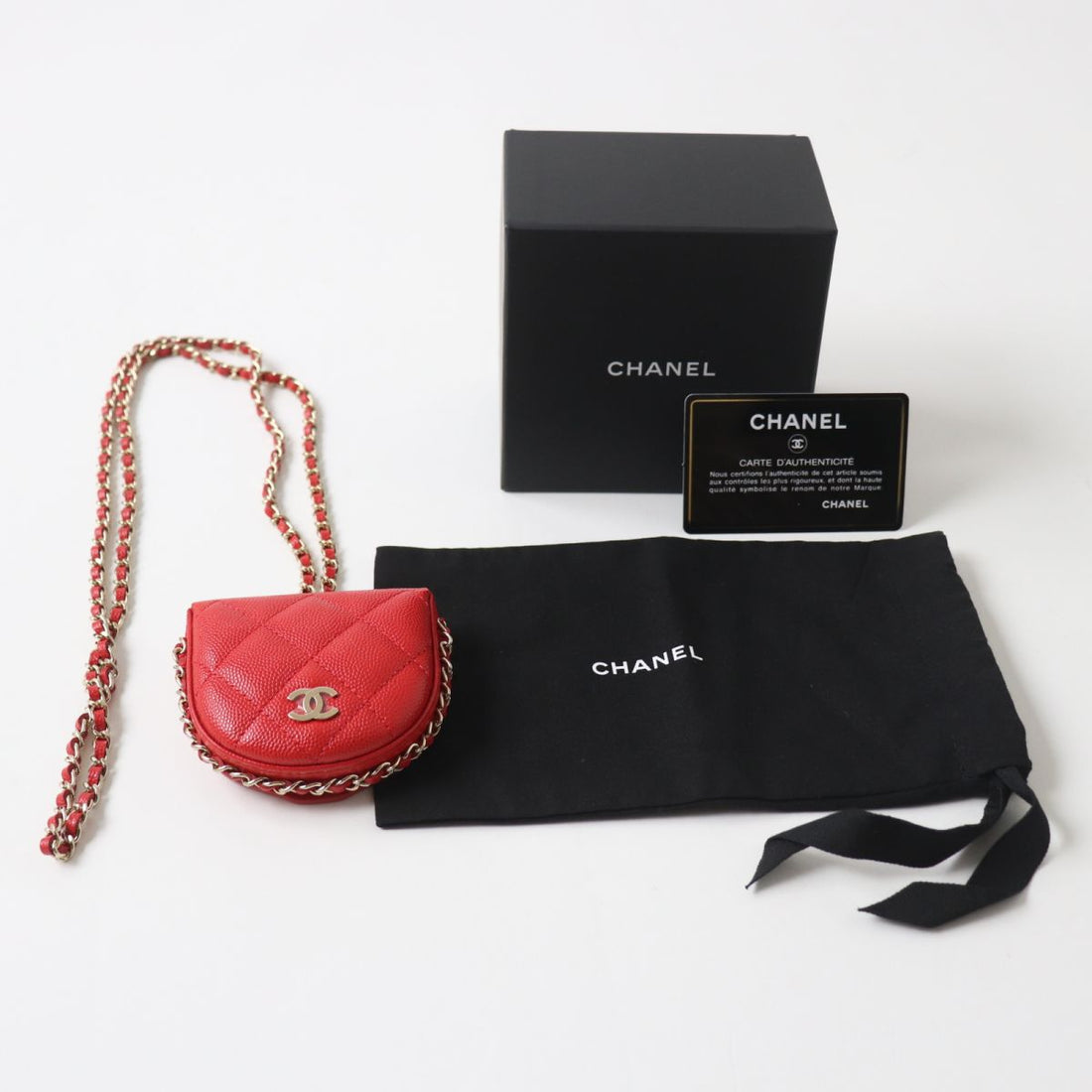 Top Quality Chanel Matelasse Caviar Skin Chain Wallet Coin Case