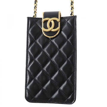 Top Quality Chanel Lambskin Phone Holder Chain Bag