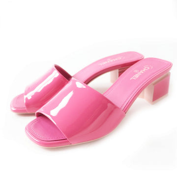 Chanel COCO Mark New 1:1 Rep Leather Mules Pink