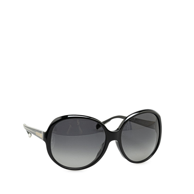 Chanel Coco no mark Sunglasses Black Plastic