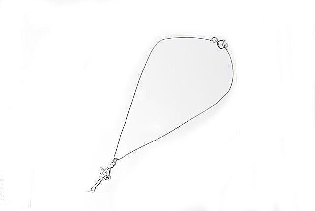 Chanel Long Necklace Mademoiselle Motif Silver
