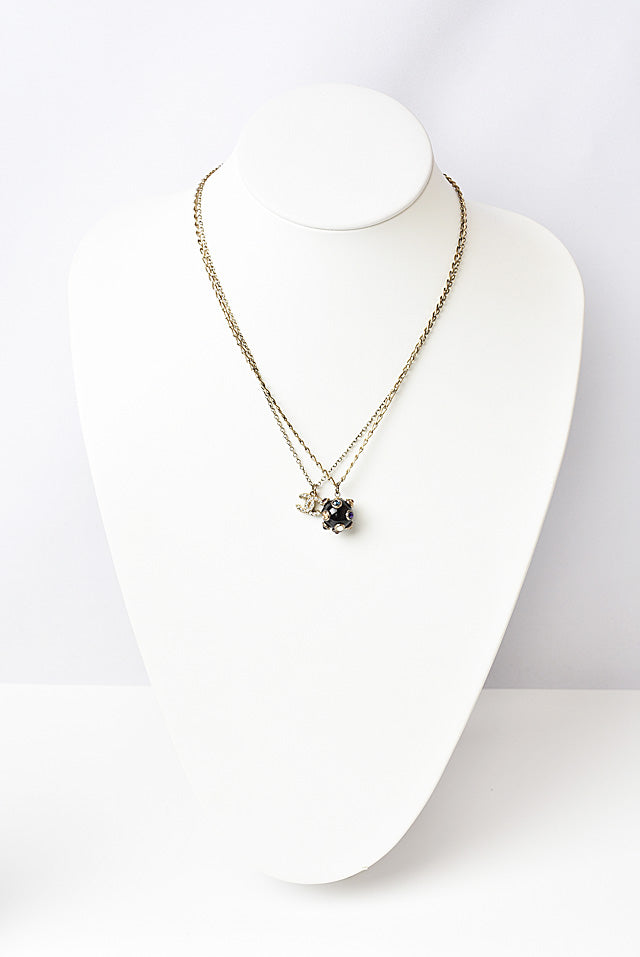 Chanel Necklace/Pendant/Bracelet Coco Mark Rhinestone Multicolor/Gold