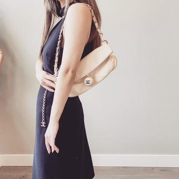 CHANEL  leather ball bag