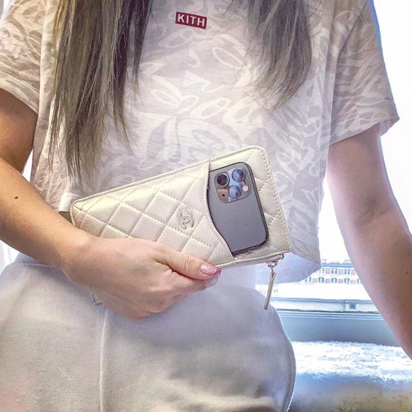 CHANEL leather wallet