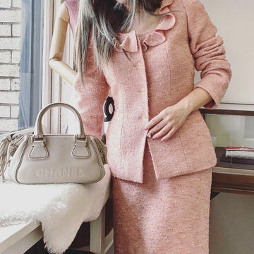 Chanel  flower skirt suit